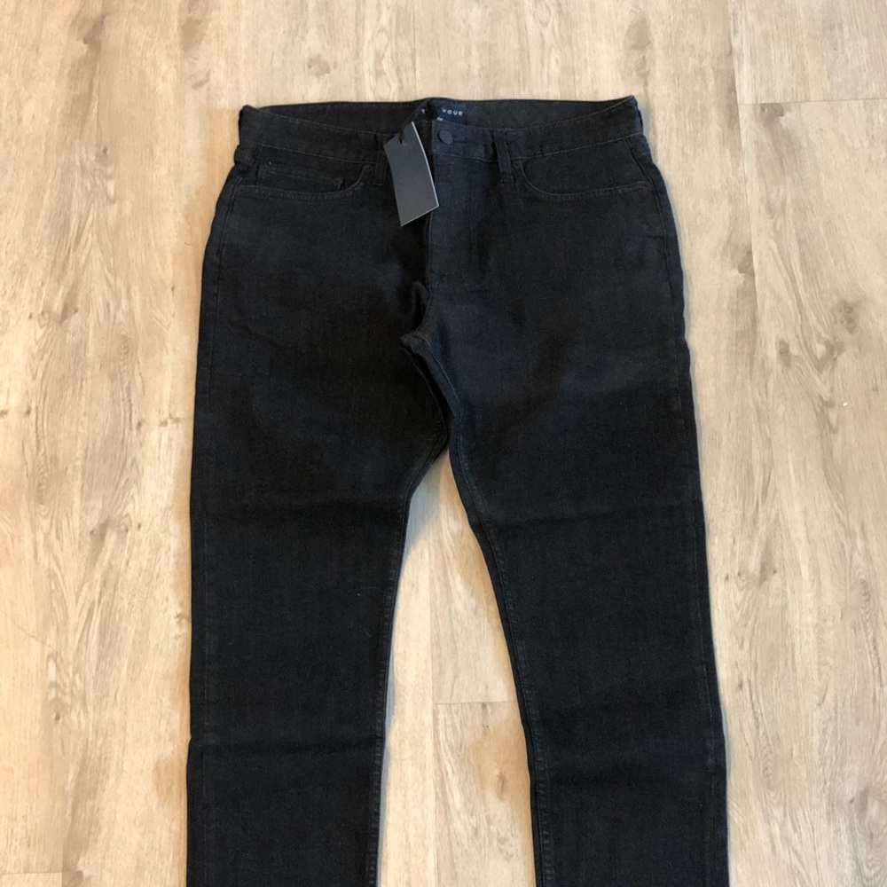Men’s raw denim jeans